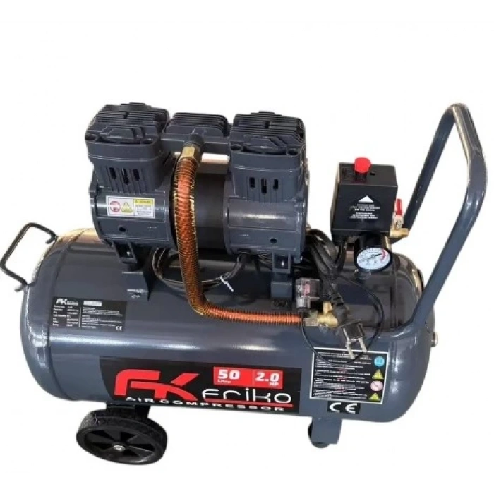 FK FRIKO 50 Litre 2 Hp Yüksek Verimli Yağsız Hava Kompresörü