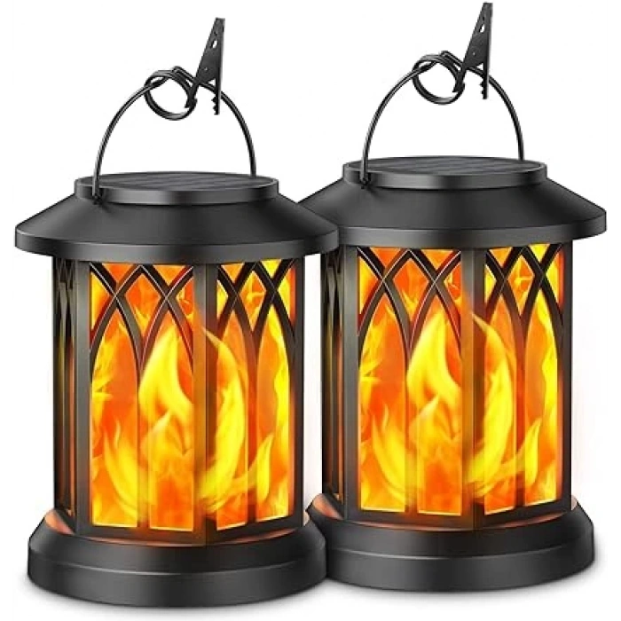 GEARLITE Dış Mekan Solar Aydınlatma Alev Efektli Led 2 ADET