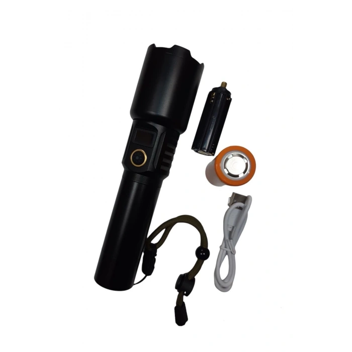 Gold Orıon Ledli Çok Fonksiyonlu Usb El Feneri OR-508-TG