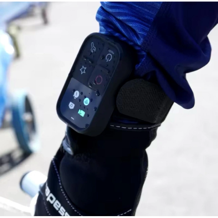 GoPro Hero için kablosuz Akıllı Uzaktan Kumanda 12/11/10/9/8/Max LED Renkli Ekran Pil 50 M Kontrol Bilek Kayışı USB kablosu