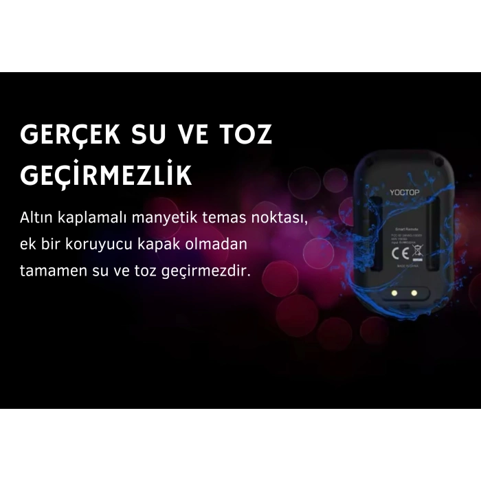 GoPro Hero için kablosuz Akıllı Uzaktan Kumanda 12/11/10/9/8/Max LED Renkli Ekran Pil 50 M Kontrol Bilek Kayışı USB kablosu