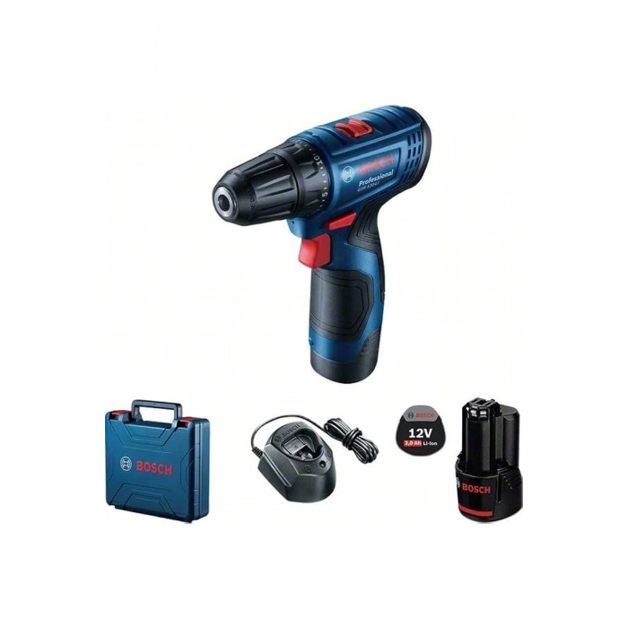 Bosch GSR 120-Lİ 2x2.0Ah Çift Akülü Delme/Vidalama Makinesi - 06019G8000