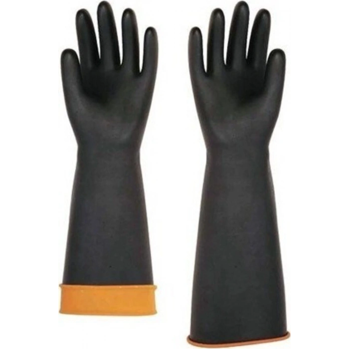 Kauçuk Eldiven 60cm tırtıklı no 10