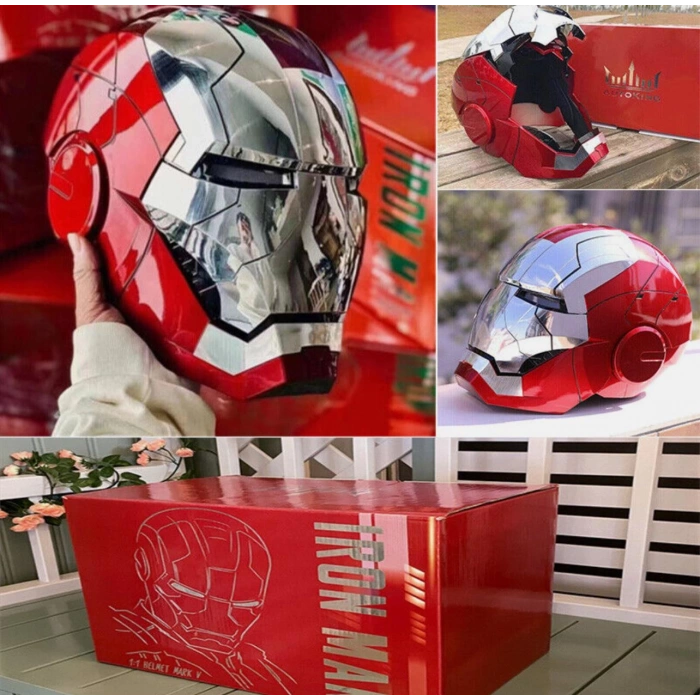 Marvel Demir Adam Kask Ses Komutlu Led Gözler Iron Man