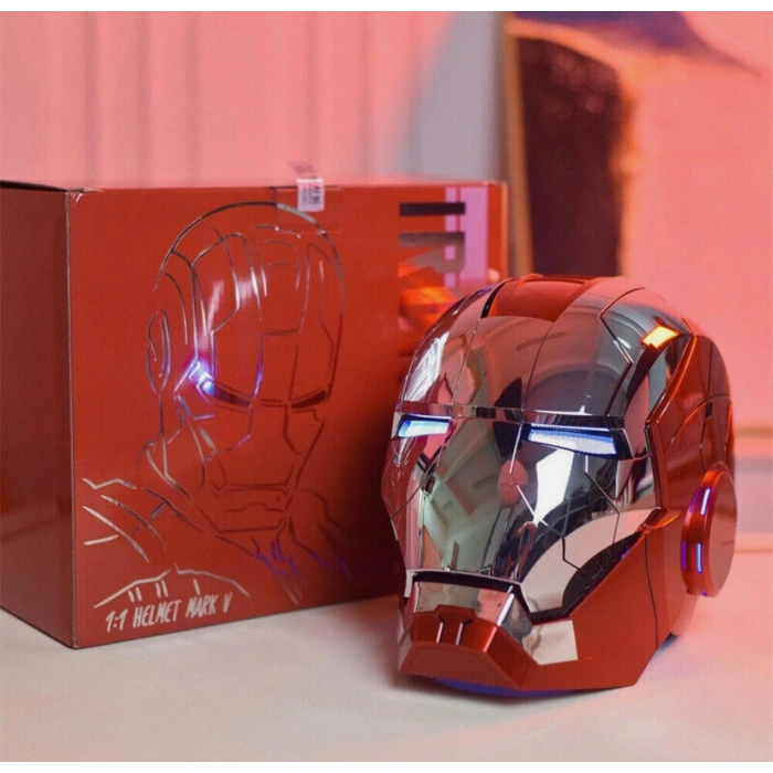 Marvel Demir Adam Kask Ses Komutlu Led Gözler Iron Man