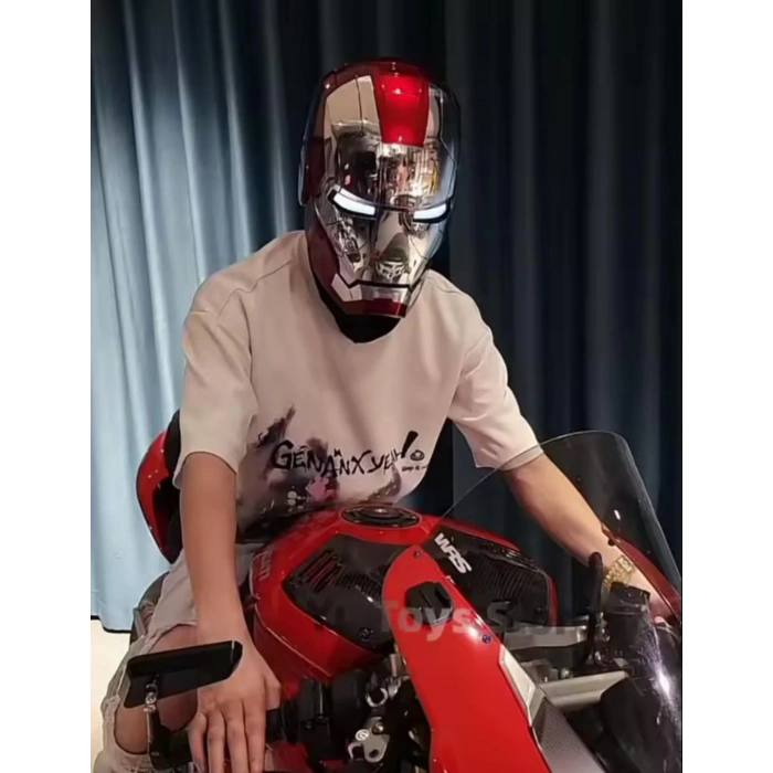 Marvel Demir Adam Kask Ses Komutlu Led Gözler Iron Man