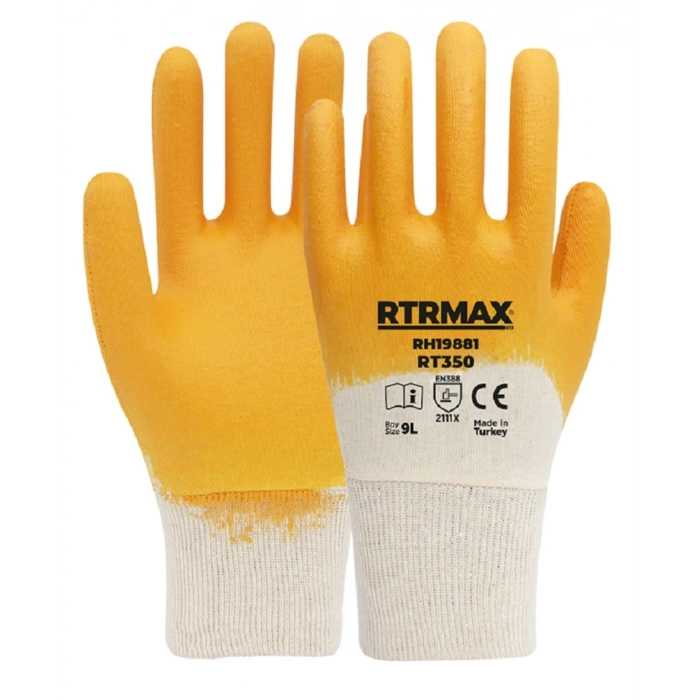 Rtrmax NİTRİL KAPLI PAMUK ELDİVEN RT350 NO:9