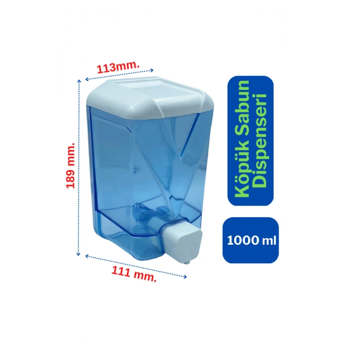 Wespa Plastik Şeffaf Köpük Sabun Dispenseri 1000 Ml.