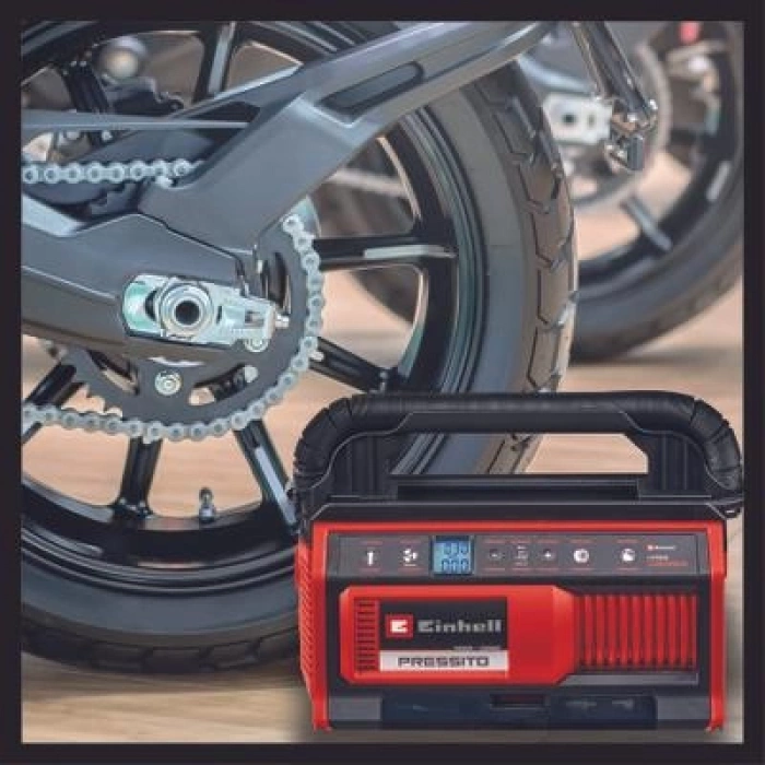 Einhell PRESSITO 18/25 Hybrid Akülü Hibrit Kompresör+18V 4,0Ah PXC Starter Kit A1