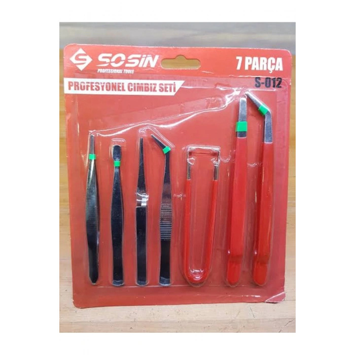 SOSIN Profesyonel Cımbız Seti 7 Parça