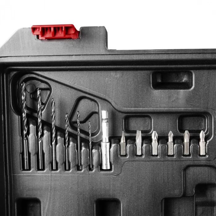 Rodex Akülü Darbeli Matkap 50NM-13mm-2 Vites 2x2A.H Akü+13 Parça Aksesuar Set