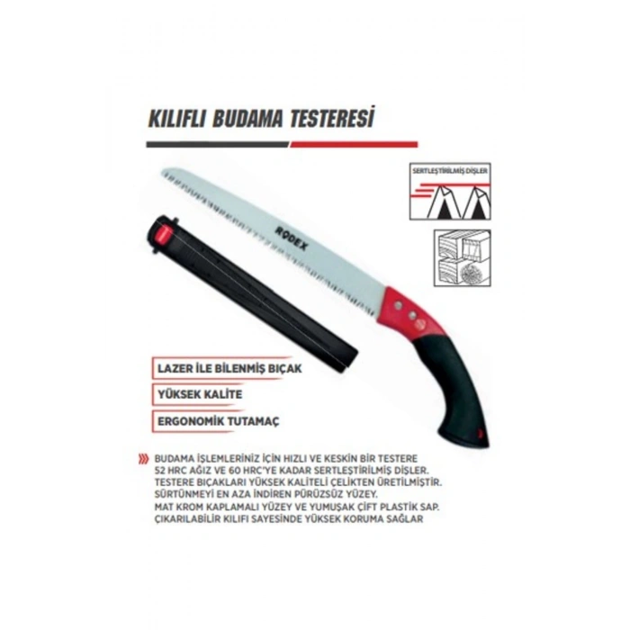 Rodex Kılıflı Budama Testeresi 300mm