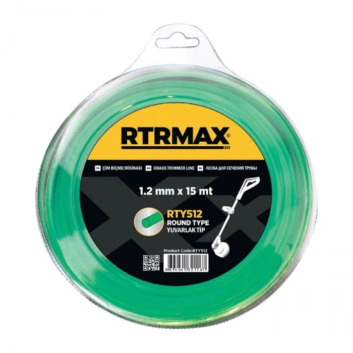 Rtrmax  RTY512 Tırpan Misinası Yeşil 1,2 mm*15 Mt