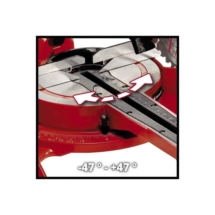 Einhell TC-SM 2534/1 Dual, Pistonlu Yatarlı Gönye Testere (Sağ-Sol)