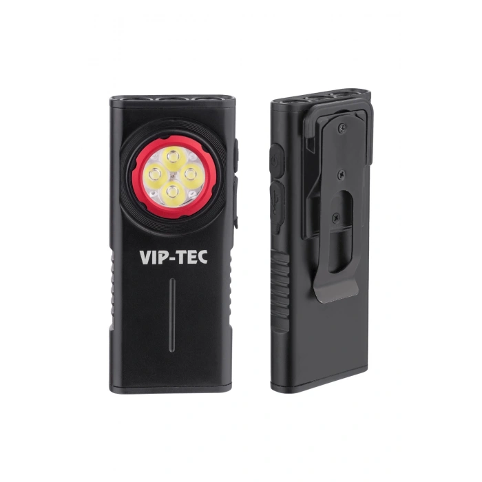 Vip-Tec VT891203 1000 Lümen Şarjlı Alüminyum Gövde Slim Cep Feneri