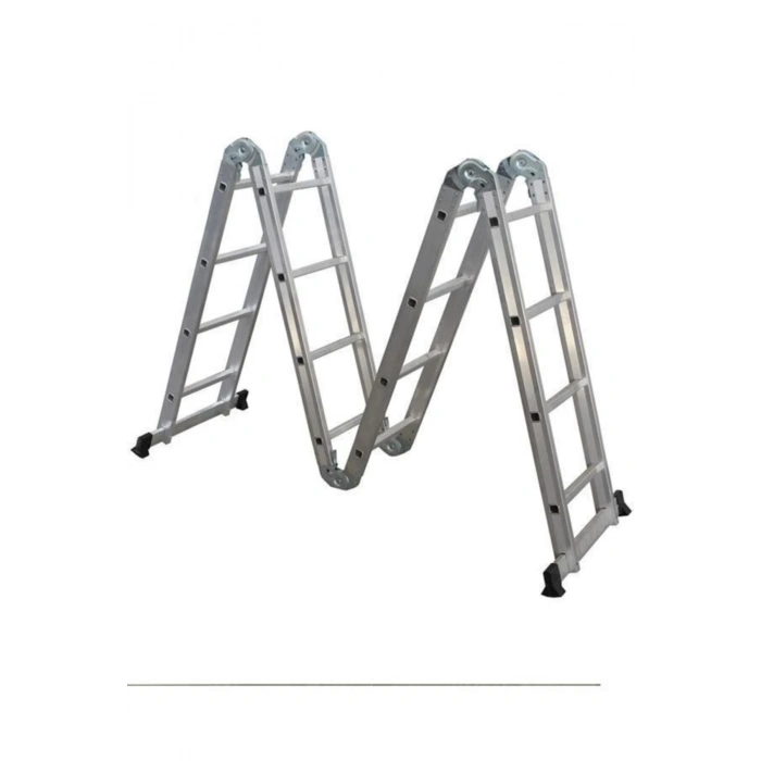 Saraylı Çok Amaçlı Fonksiyel Aluminyum Akrobat Merdiven 4x4 Basamaklı 450 Cm