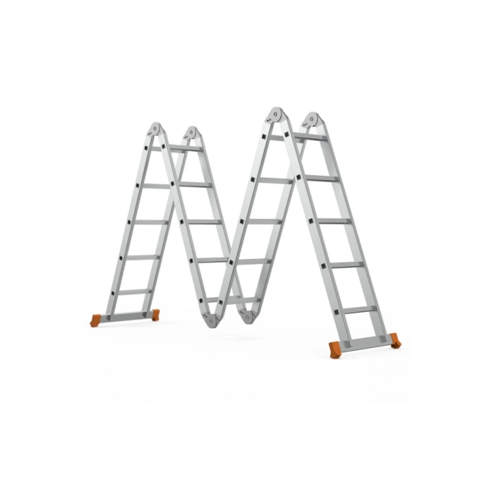 Saraylı Çok Amaçlı Fonksiyel Aluminyum Akrobat Merdiven 4x5 Basamaklı 560 Cm