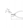 CETA FORM E66-44-0225 Dış Segman Pensesi 225 mm (Eğri Uçlu-Yaylı)