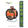 Bylıon Makaralı Uzatma Kablosu 3*1.5mm² 20 Mt. Turuncu Kablo - Işıklı