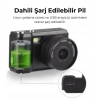 Mini Dijital Video Kamera 1080 P Video Kamera Dahili Flaş Fotoğraf Video Kaydı LCD Ekran