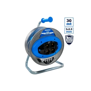 Master 505421 Extra Metal Gövde Makaralı Kablo 3x2.5mm 30 Metre
