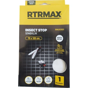 Rtrmax Sineklik 75x125cm Fiber Tül, Yıkanabilir, Beyaz
