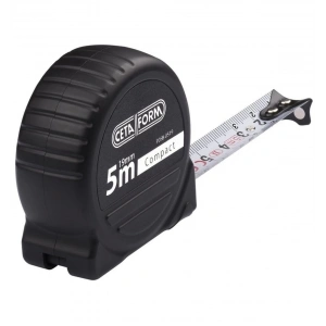 CETA FORM P05b-0519 Compact Şerit Metre/siyah Kasa-mıknatıslı-5mx19mm