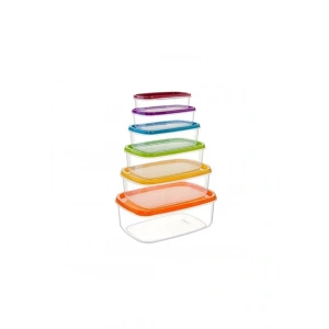 Akyüz Saklama Kabı Seti 6Lı Dikdörtgen 1367-S-6-Dikdörtgen