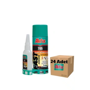 Akfix GA065 Mdf Hızlı Yapıştırıcı 1 Koli (24 Adet) 400ml+100Gr (705)