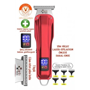 ArtıTech Tıraş Makinesi Şarjlı LCD Ekran Professıonal Ar-0087A (Saç Sakal Düzeltici)