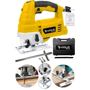 Assur Bakır Sargılı 800 W Professional Devir Ayarlı Dekupaj Bıçkı Testere Makinası Sarı