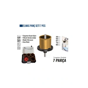 Bay-tec Mk0316 Elmas Panç Seti 7 Parça