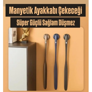 Manyetik Mıknatıslı Uzun Ayakkabı Çekeceği 73 cm 3M Yapışkanlı Premium Quality Mavi
