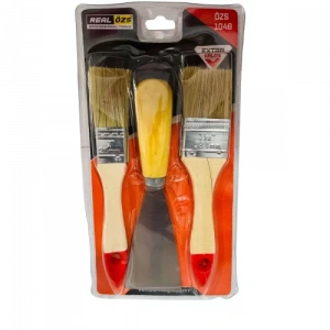 Real Özs Kestirme Fırça Ve Spatula Seti 3 Parça