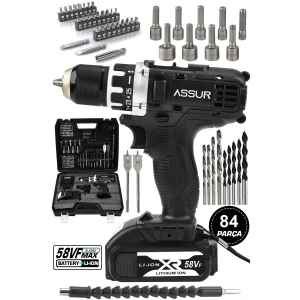 Assur Siyah Matkap Çelik Mandren 84 Parça Setli