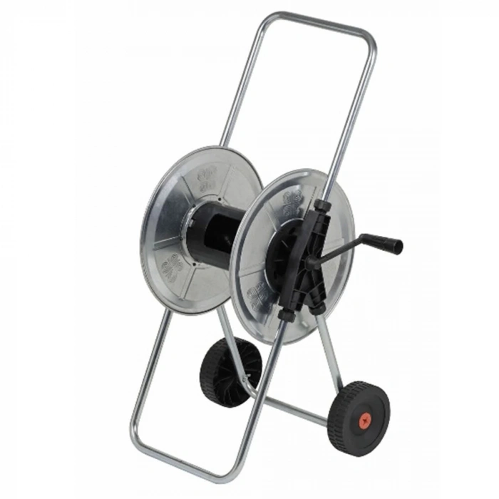 AGRATİ 216 HORTUM MAKARASI TEKERLİ KROM METAL (50mt-1/2)