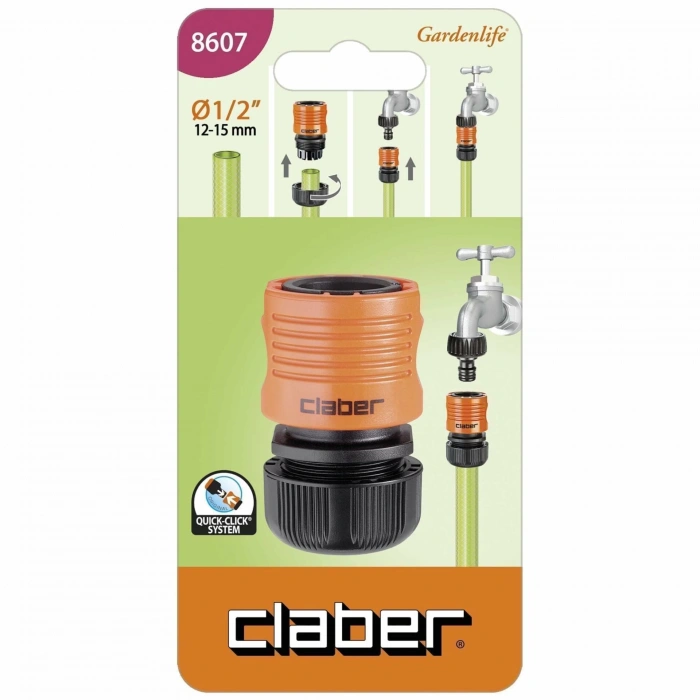 HORTUM MUSLUK BAĞLANTI ADAPTÖRÜ 1/2 CLABER 8607