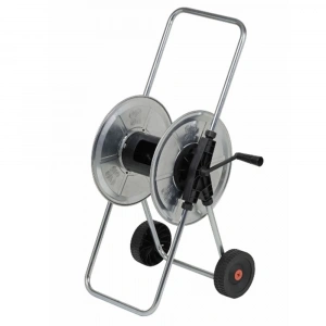 AGRATİ 216 HORTUM MAKARASI TEKERLİ KROM METAL (50mt-1/2)