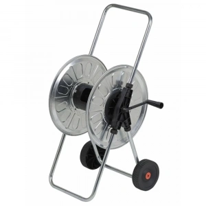 AGRATİ 220 HORTUM MAKARASI TEKERLİ KROM METAL (80mt-1/2)