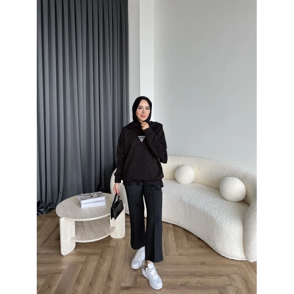 4-Muadil Sweat - Siyah