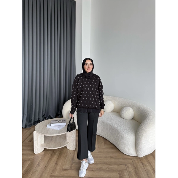 6-Muadil Sweat - Siyah