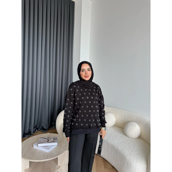 6-Muadil Sweat - Siyah