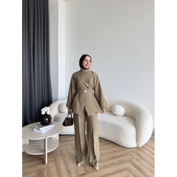 Tb - Evran Gold Düğme Cupra Takım - Yeşil