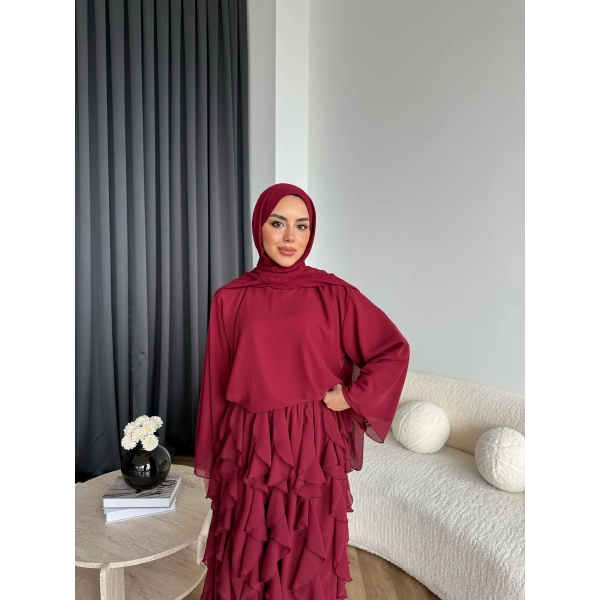 Mour Etekli Takım - Bordo