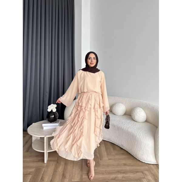 Mour Etekli Takım - Bej