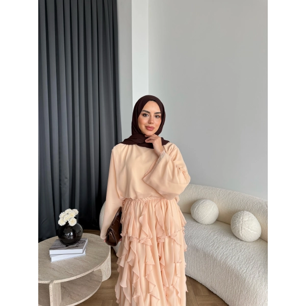 Mour Etekli Takım - Bej