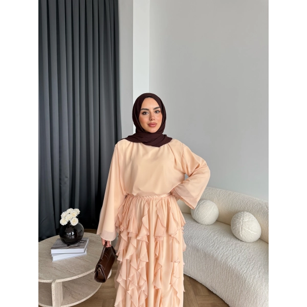 Mour Etekli Takım - Bej