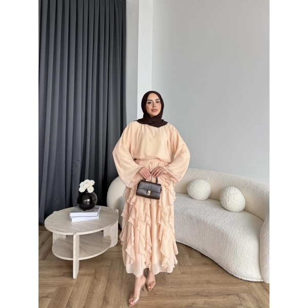 Mour Etekli Takım - Bej