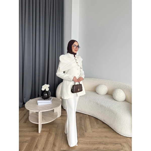 Vegas Ceketli Takım - Ekru ÖN SİPARİŞ