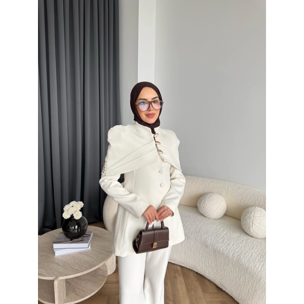 Vegas Ceketli Takım - Ekru ÖN SİPARİŞ